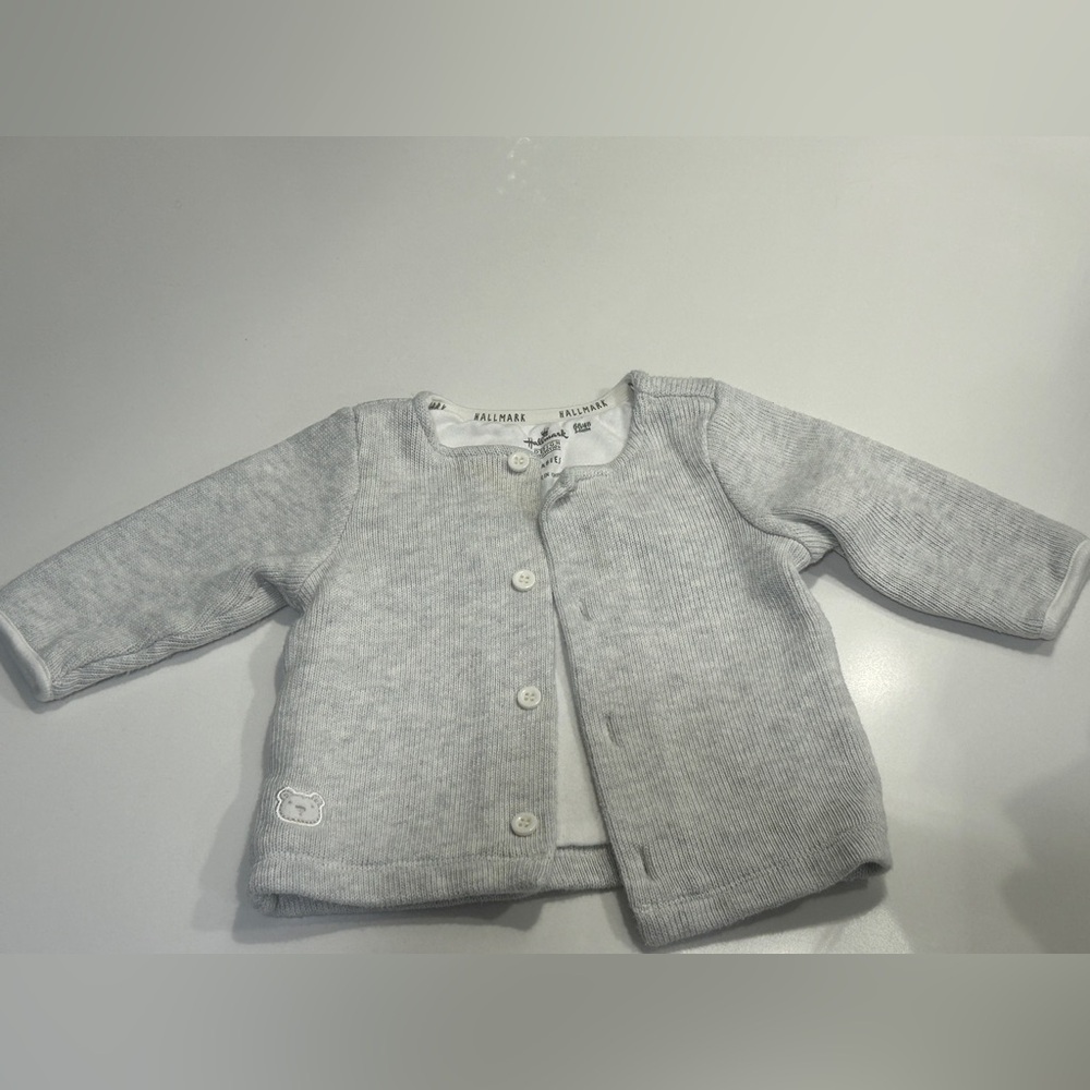 Hallmark Light Gray Infant Cardigan